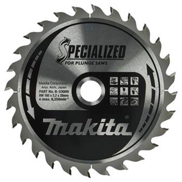 Makita B-33009 - Kotouč pilový pr. 165 x 2,2 x 20mm 28T dřevo (old B-09282)