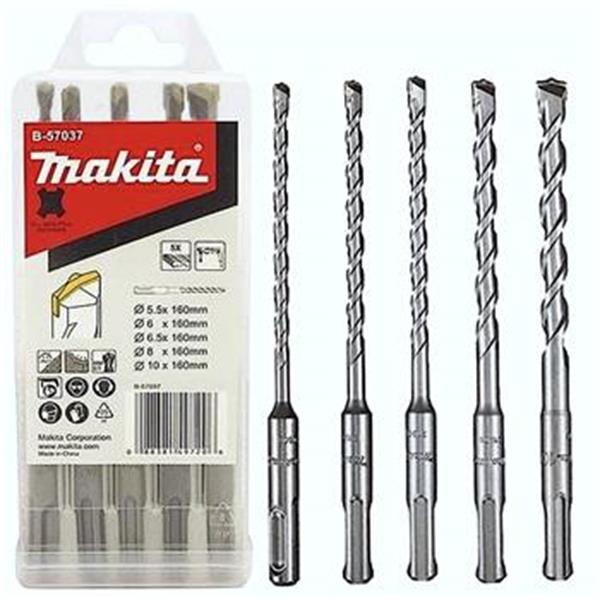 Makita B-57037 - sada vrtáků SDS-plus D 5,5;6;6,5;8;10mm, 5ks