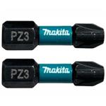 Makita B-63650 - torzní bit 1/4" Impact Black PZ3, 25mm (bal. 2 ks)