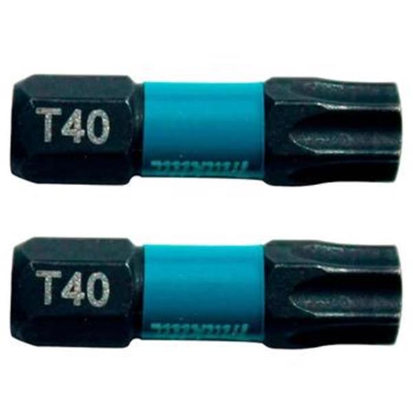 Makita B-63703 - torzní bit 1/4" Impact Black T40, 25mm (bal. 2 ks)