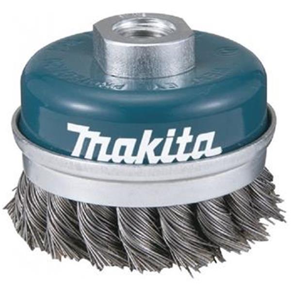 Makita D-24153 - Hrnkový kartáč pr. 75 mm z copového ocelového drátu 0,5 mm závit M14x2 s prstýnkem