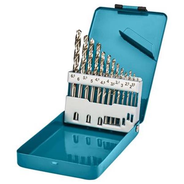 Makita D-54019 - sada vrtáků do kovu HSS-G 1,5 - 6,5 mm, 13-dílná