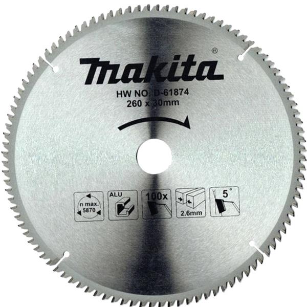 Makita D-61874 - Kotouč pilový pr. 260 x 2,6 x 30mm 100Z TCT na hliník