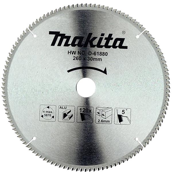 Makita D-61880 - Kotouč pilový pr. 260 x 2,6 x 30mm 120Z TCT na hliník