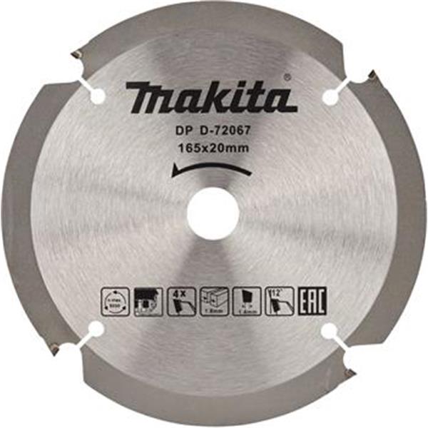 Makita D-72067 - PCD pilový kotouč na vláknitocementové desky 165X4T