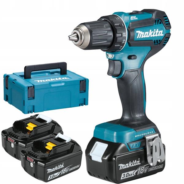 Makita DDF485SFJ - Aku bezuhlíkový šroubovák Li-ion LXT 18V 3,0 Ah,Makpac