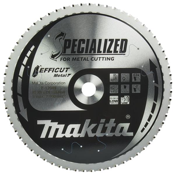 Makita E-12049 - Kotouč pilový pr. 305 x 2,0 x 25.4mm, 63Z kov Efficut