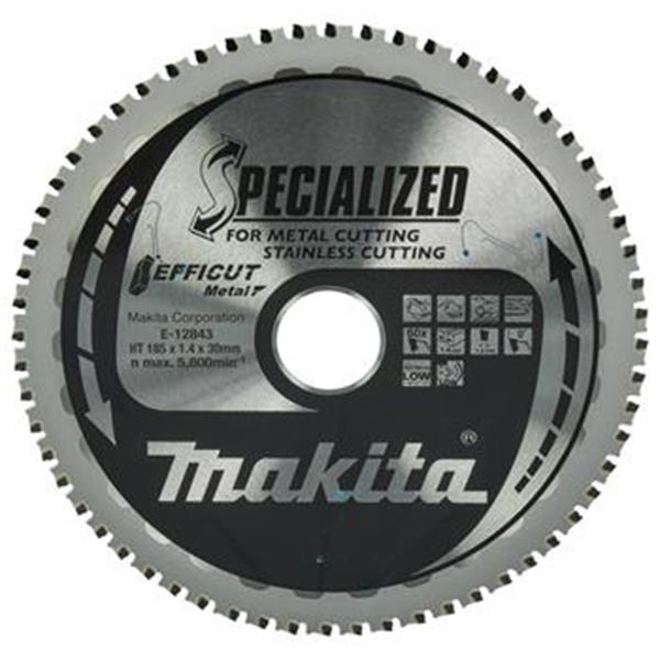 Makita E-12843 - Kotouč pilový pr. 185 x 1,4 x 30mm 60 Z kov Efficut