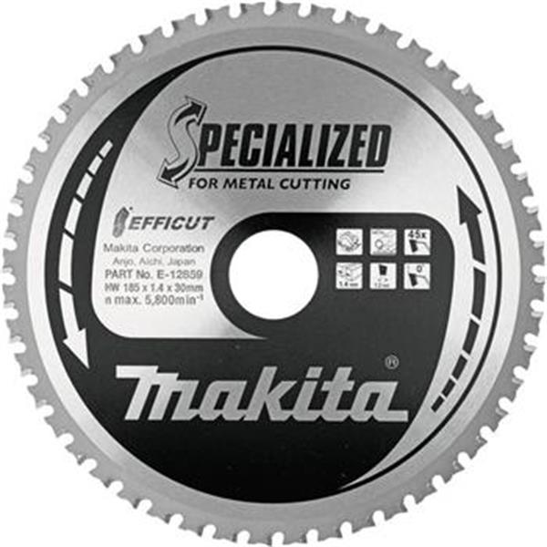 Makita E-12859 - Kotouč pilový pr. 185 x 1,4 x 30mm x 45 Z kov Efficut CS002G