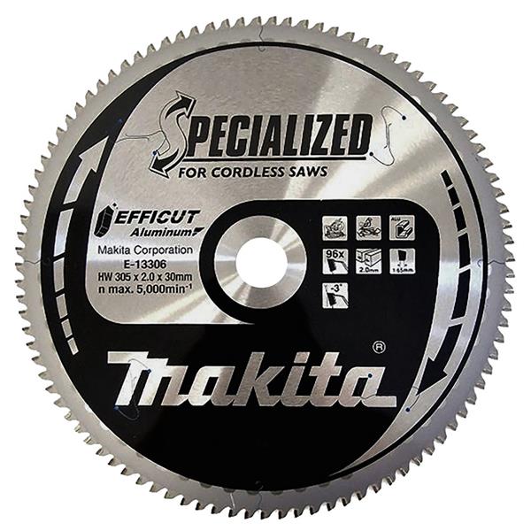 Makita E-13306 - Kotouč pilový pr. 305 x 2,0 x 30mm, 96T hliníkEfficut =newE-13312