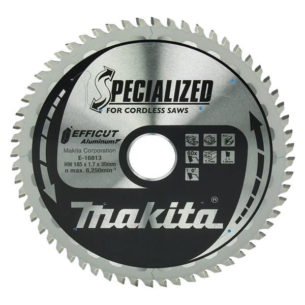 Makita E-16813 - Kotouč pilový pr. 185 x 1,7 x 30mm, 60T hliník Efficut