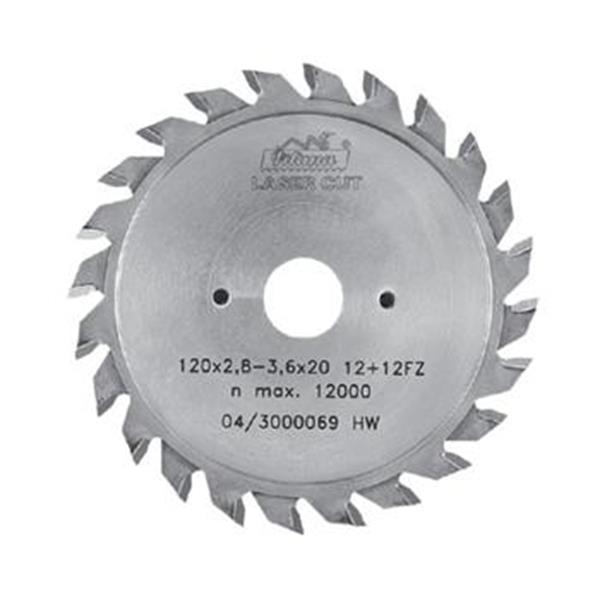 Pilana -Kotouč pilový na dřevo pr. 100 x 2,8-3,6 x 20mm, 12+12 zubů, typ FZ, ČSN5393.1