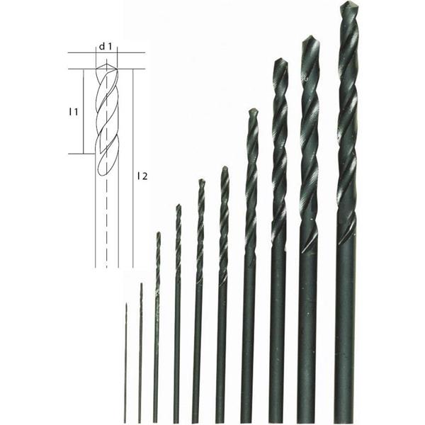 Proxxon 28874 - Sada vrtáků - 10 ks (0,3-3,2 mm)