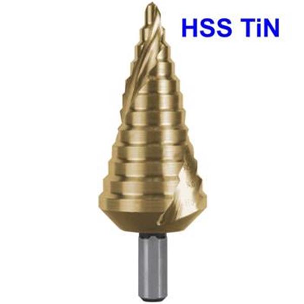 Ruko 101060T - Vrták do kovu pr. 6-37mm stupňovitý, stopka 10mm č.9, HSS TiN CBN