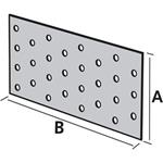 Simpson Strong-Tie® NP20/120/300 - Děrovaný styčníkový plech typ NP rozměr 120 x 300 mm tloušťka 2,0 mm 