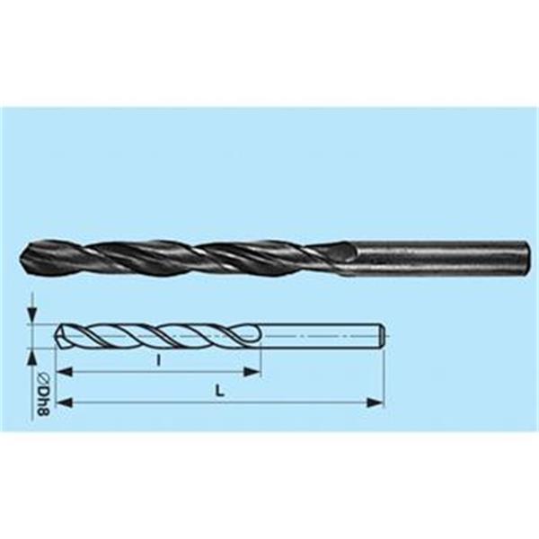 Stim Zet ČSN 221121 - Vrták na kov pr. 10,3x133/87mm, válcová stopka, středně dlouhý, DIN 338 RN