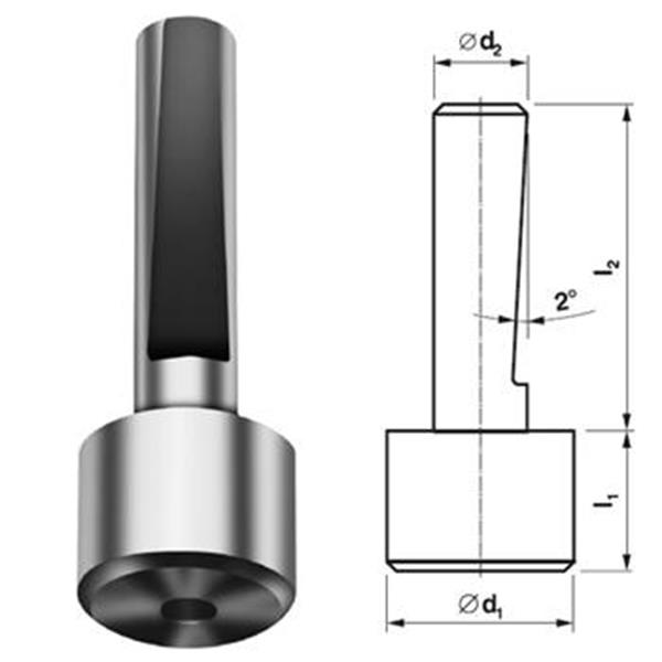 Stin Zet 221608 - 10,5 - 28 - Čep výměnný vodící pr. 10,5mm pro záhlubník pr. 28mm