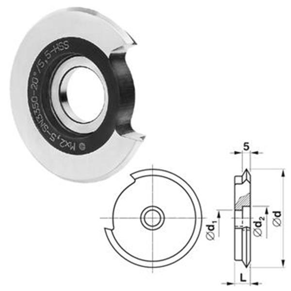 STROJÍRNY POLDI 223350 1 - Nůž soustružnický na vnější závit stoupání 1mm, kotoučový pr. 63mm