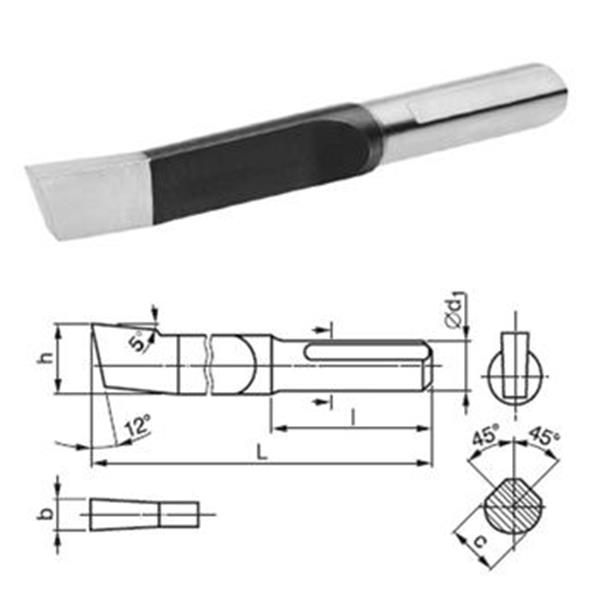 STROJÍRNY POLDI 223681 20 - Nůž obrážecí drážkovací 20mm pr. 22mm délka 80mm