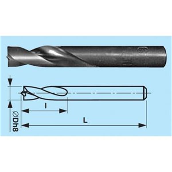 Vrták na kov pr. 8,0x 79/37mm, na bodové svary HSS-Co, ZVSE 221138.2