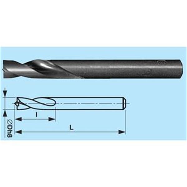 Vrták na kov pr. 8,0x117/75mm, na bodové svary dlouhý HSS-Co, ZVSE 221138.3